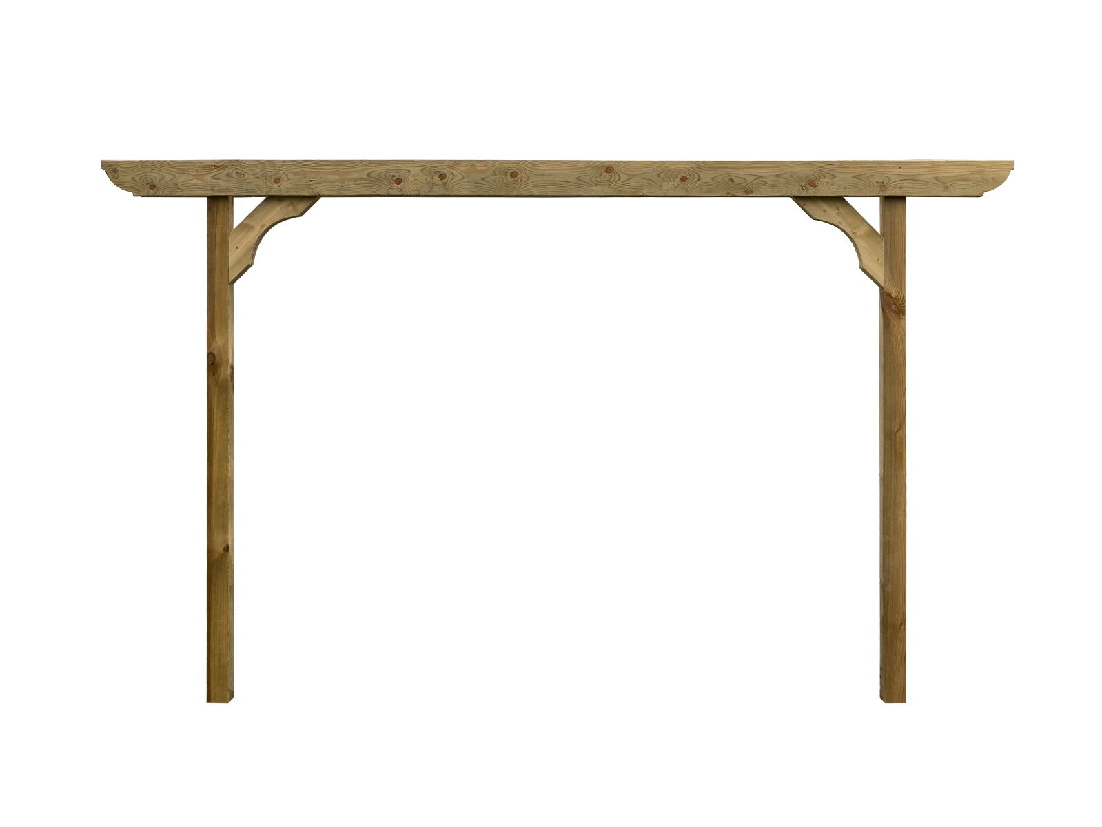 Screen Double Beam Pergola, Plant Climbing Arbour - Corbel Sculpted Brace
