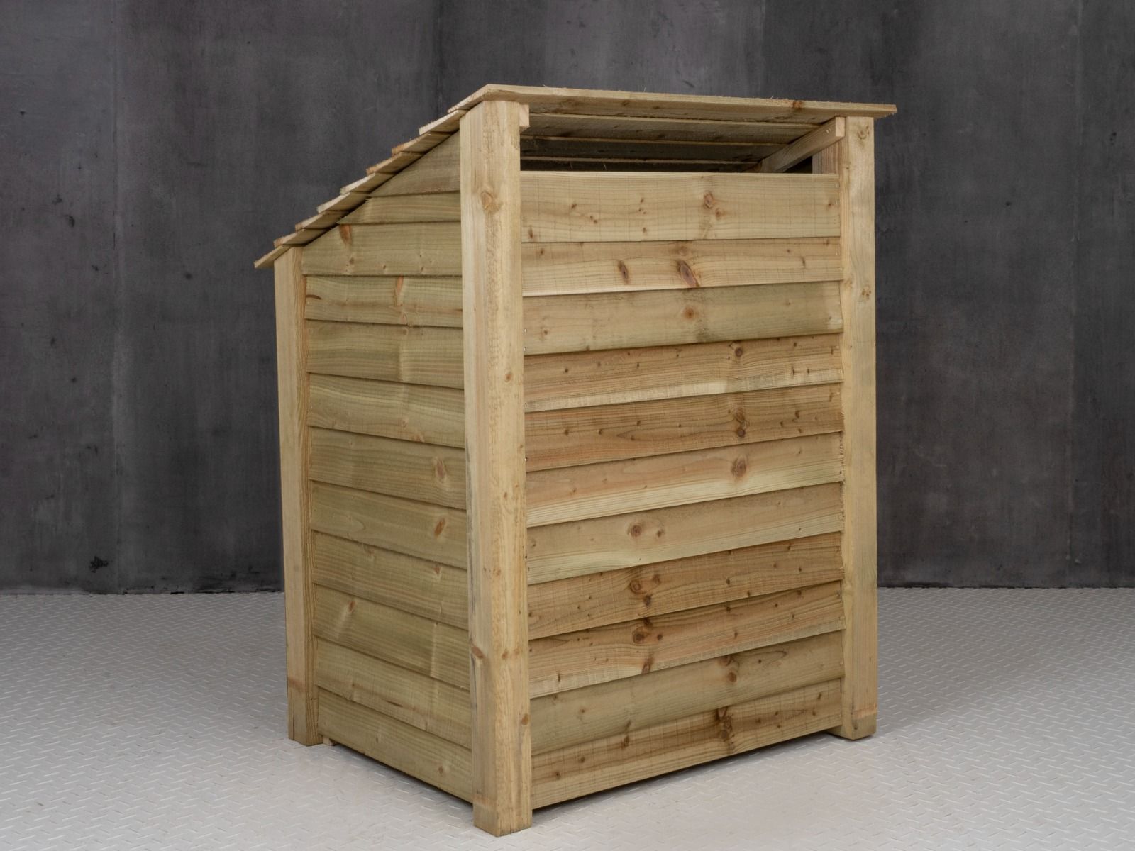 Wooden Log Store with Door W-99cm, H-126cm Or 180cm, D-88cm