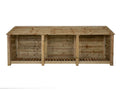 Wooden Log Store W-335cm, H-126cm or 180cm, D-88cm