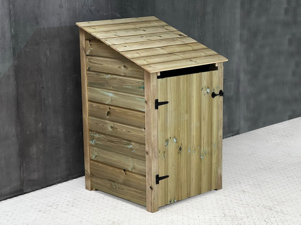 Wooden Premium Tongue/Groove Log Store with Door (W-79cm,H-126cm or H-180cm, D-88cm)