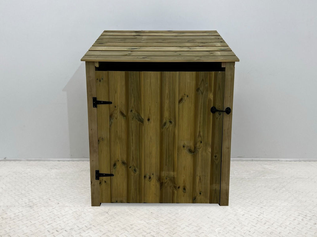 Wooden Premium Tongue/Groove Log Store with Door (W-99cm, H-126cm or H-180cm, D-88cm)