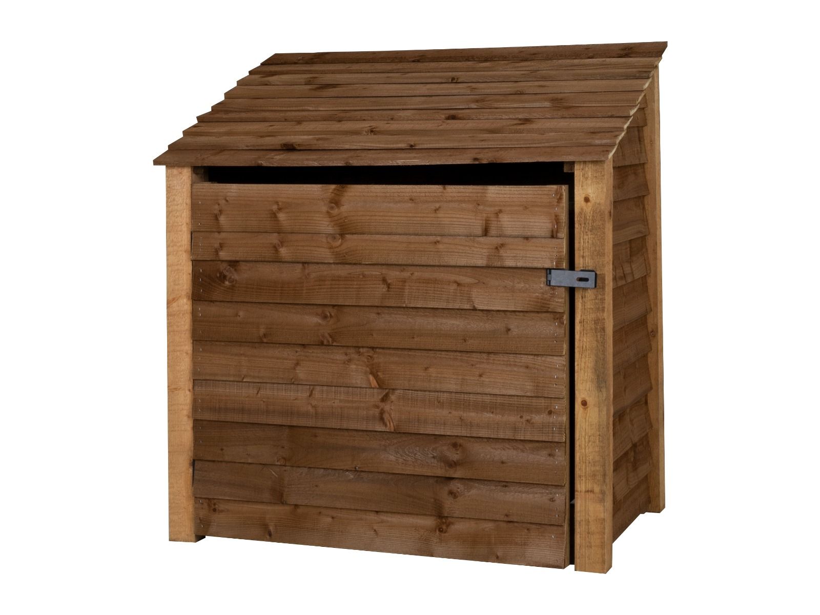 Wooden Garden Tool Storage W-119cm, H-126cm or 180cm, D-88cm - Brown Finish