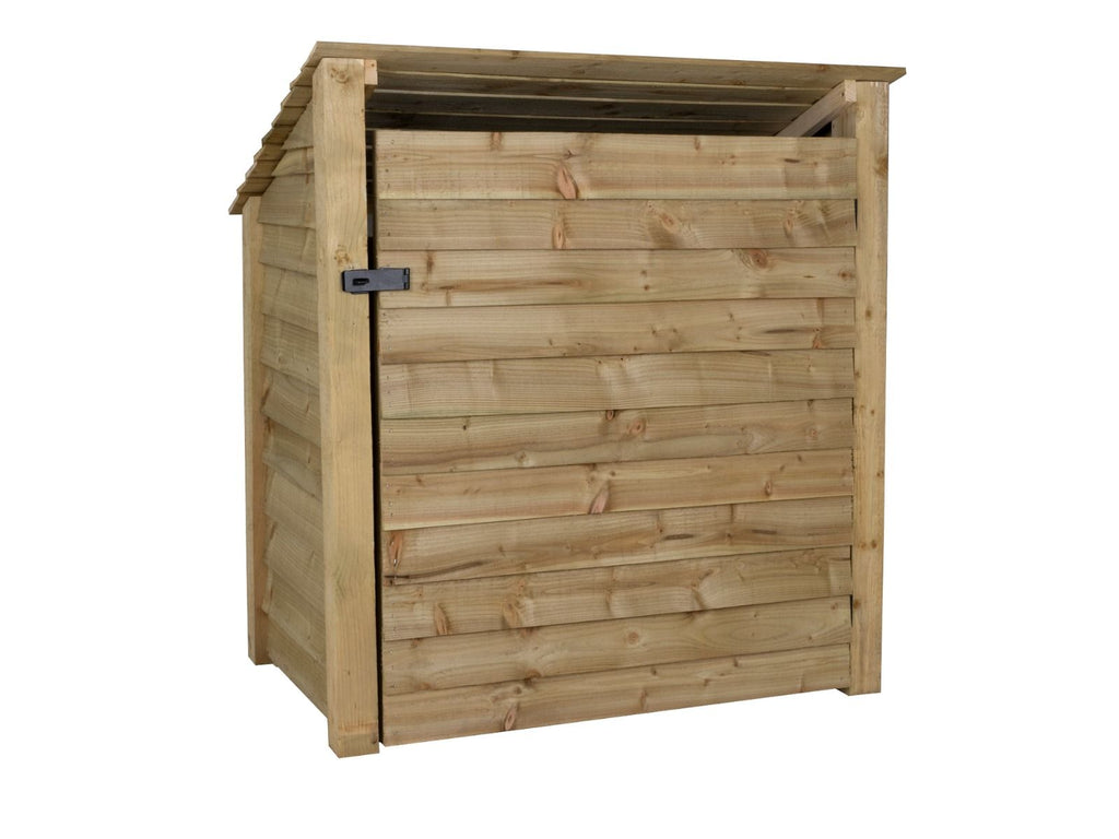 Wooden Garden Tool Storage (Roof Sloping Back) W-119cm, H-126cm or 180cm, D-88cm