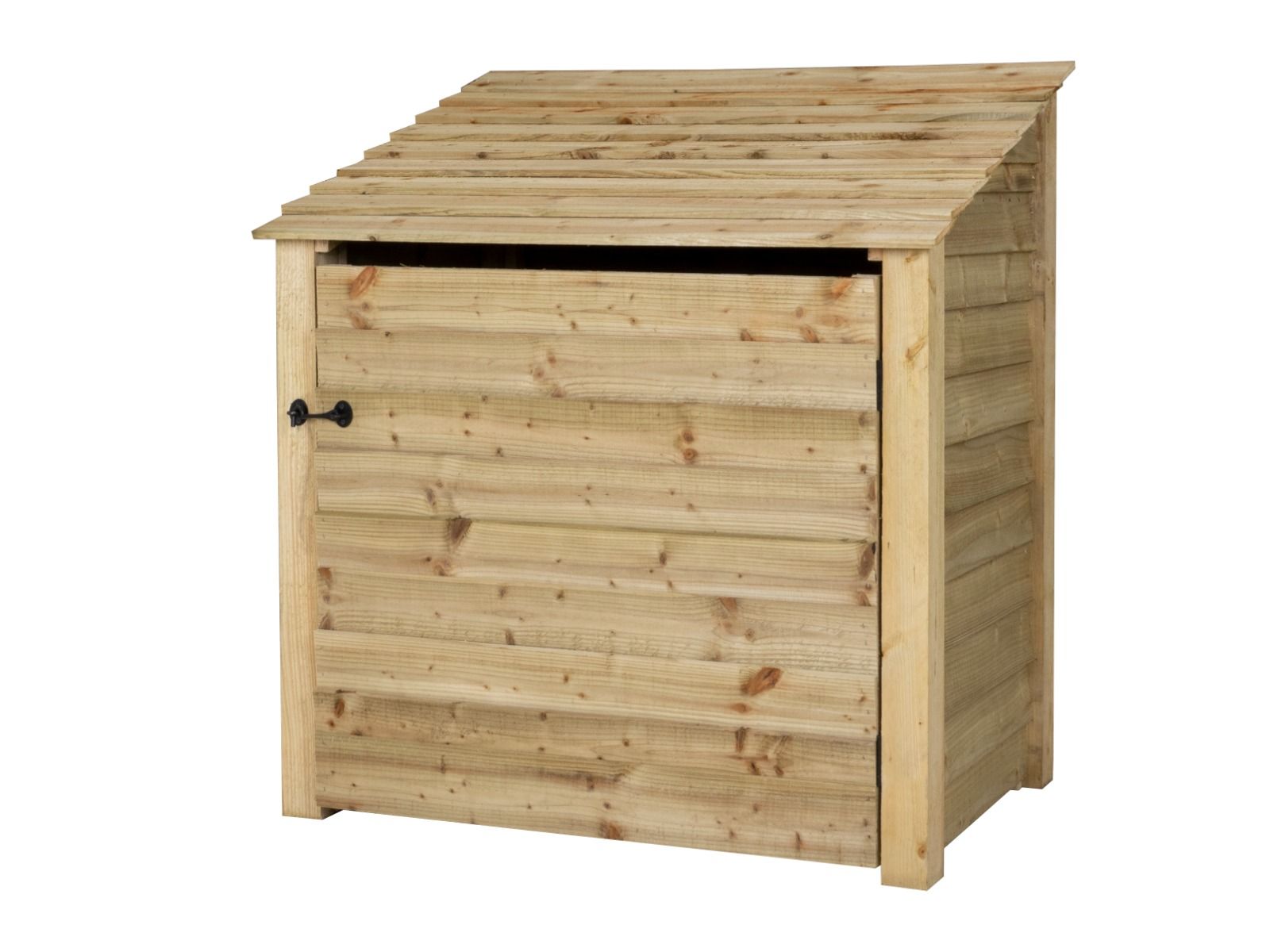 Wooden Log Store with Door and Shelf W-119cm, H-126cm Or 180cm, D-88cm