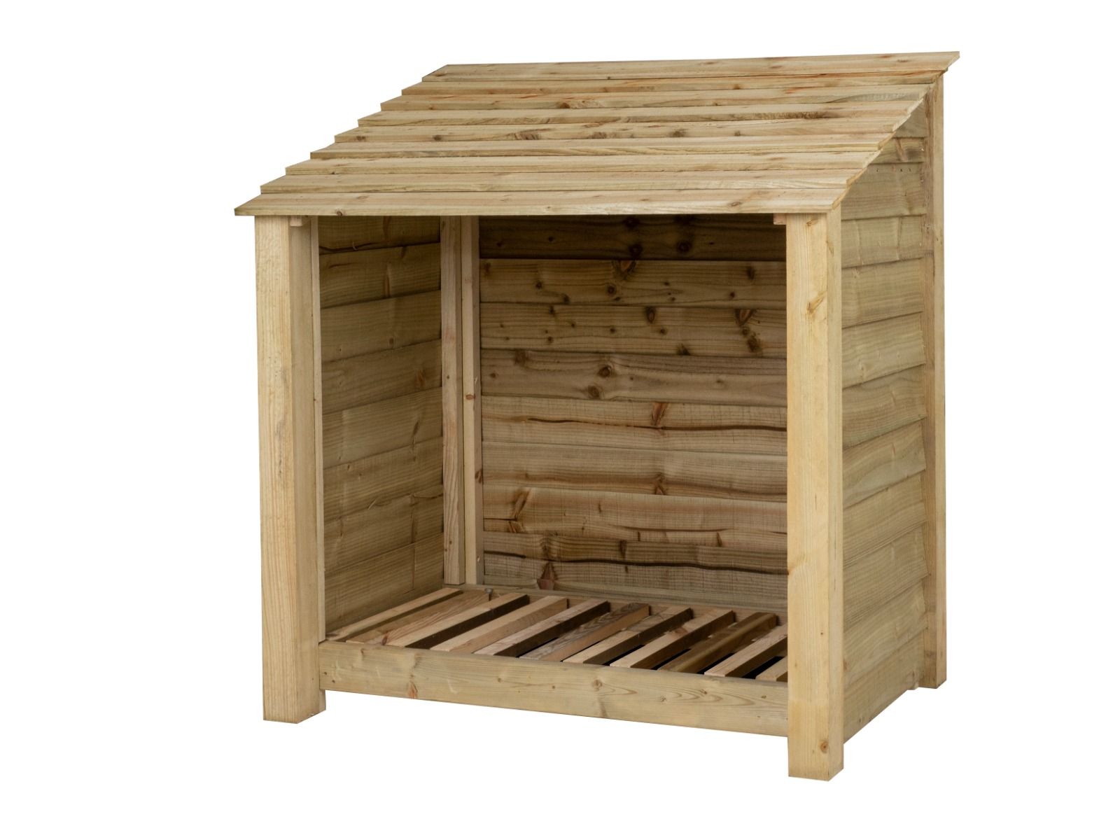 Wooden Log Store W-119cm, H-126cm Or 180cm, D-88cm
