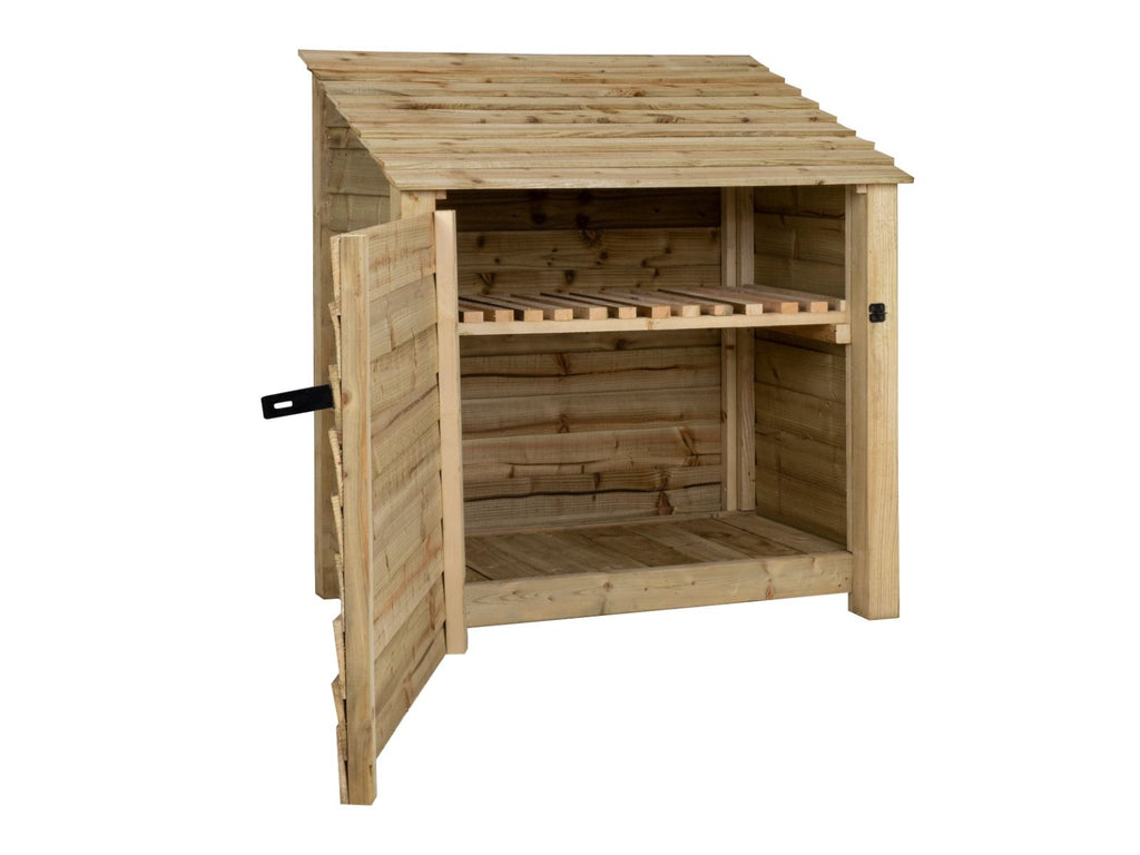 Wooden Garden Tool Storage with Shelf W-119cm, H-126cm or 180cm, D-88cm