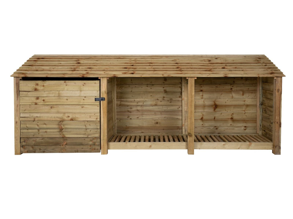 Wooden Garden Tool Storage W-335cm, H-126cm or 180cm, D-88cm