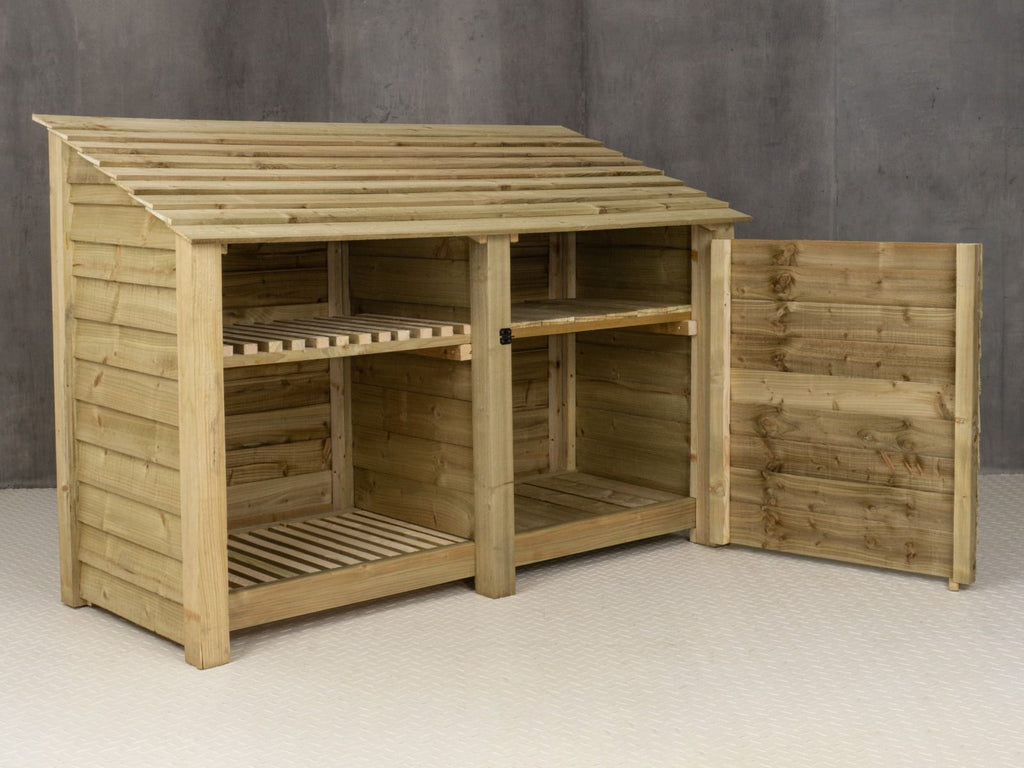 Wooden Garden Tool Storage with Shelf W-187cm, H-126cm or 180cm, D-88cm