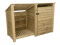 Wooden Garden Tool Storage (Roof Sloping Back) W-187cm, H-126cm or 180cm, D-88cm