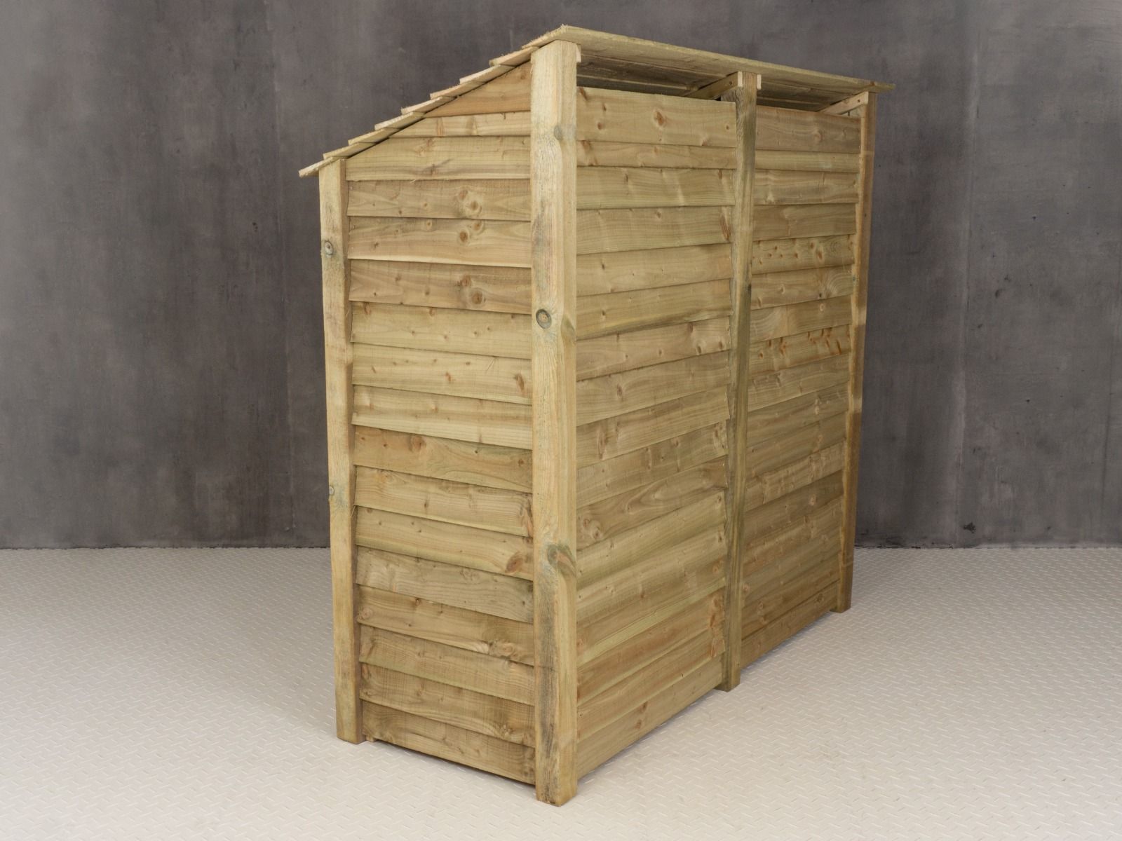Wooden Log Store with Shelf W-187cm, H-126cm or 180cm, D-88cm