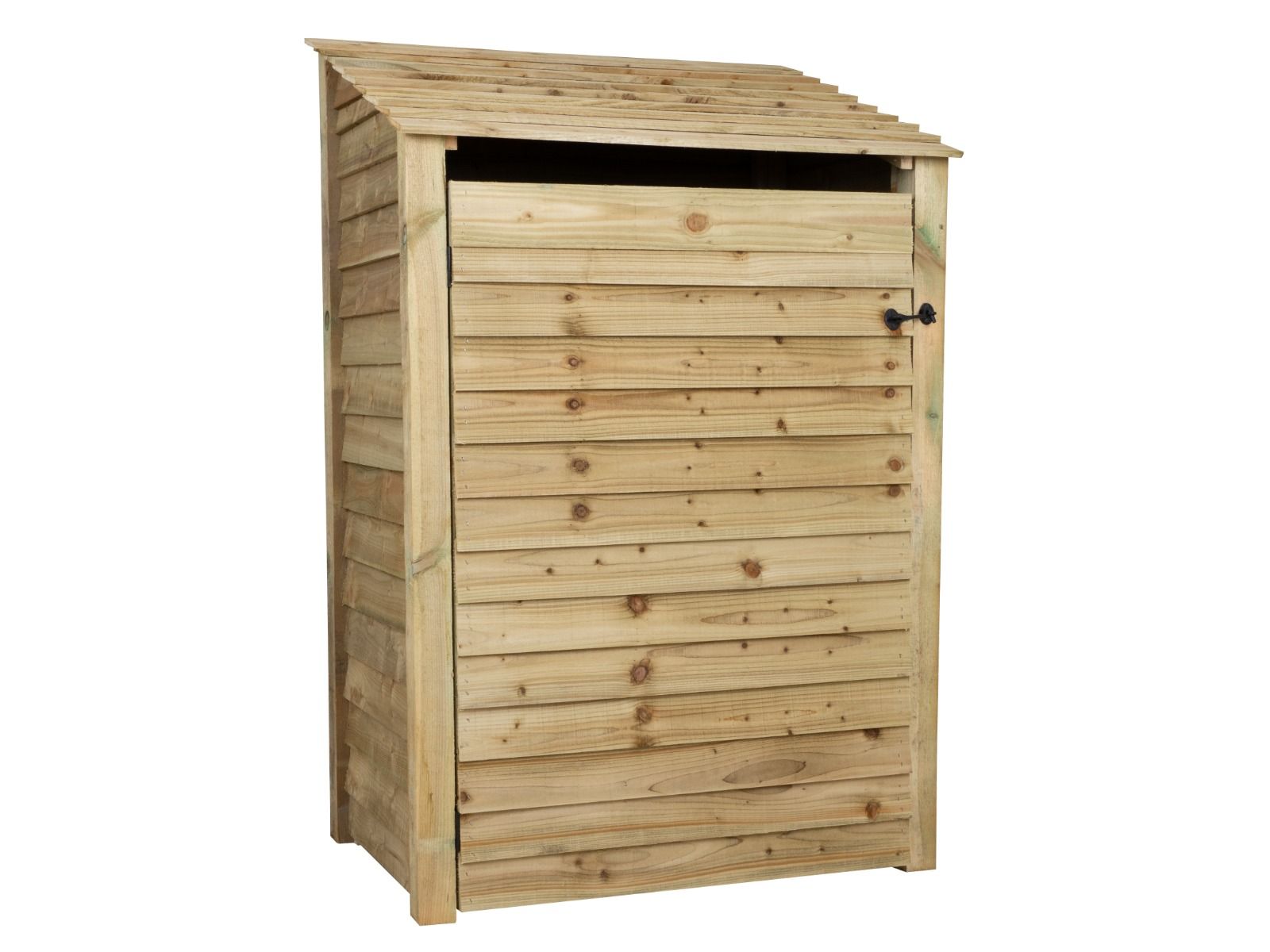 Wooden Log Store with Door and Shelf W-119cm, H-126cm Or 180cm, D-88cm