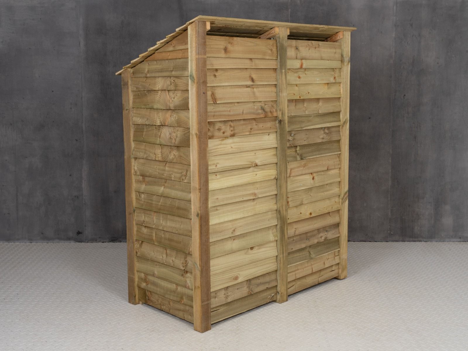 Wooden Log Store with Shelf W-146cm, H-126cm or 180cm, D-88cm