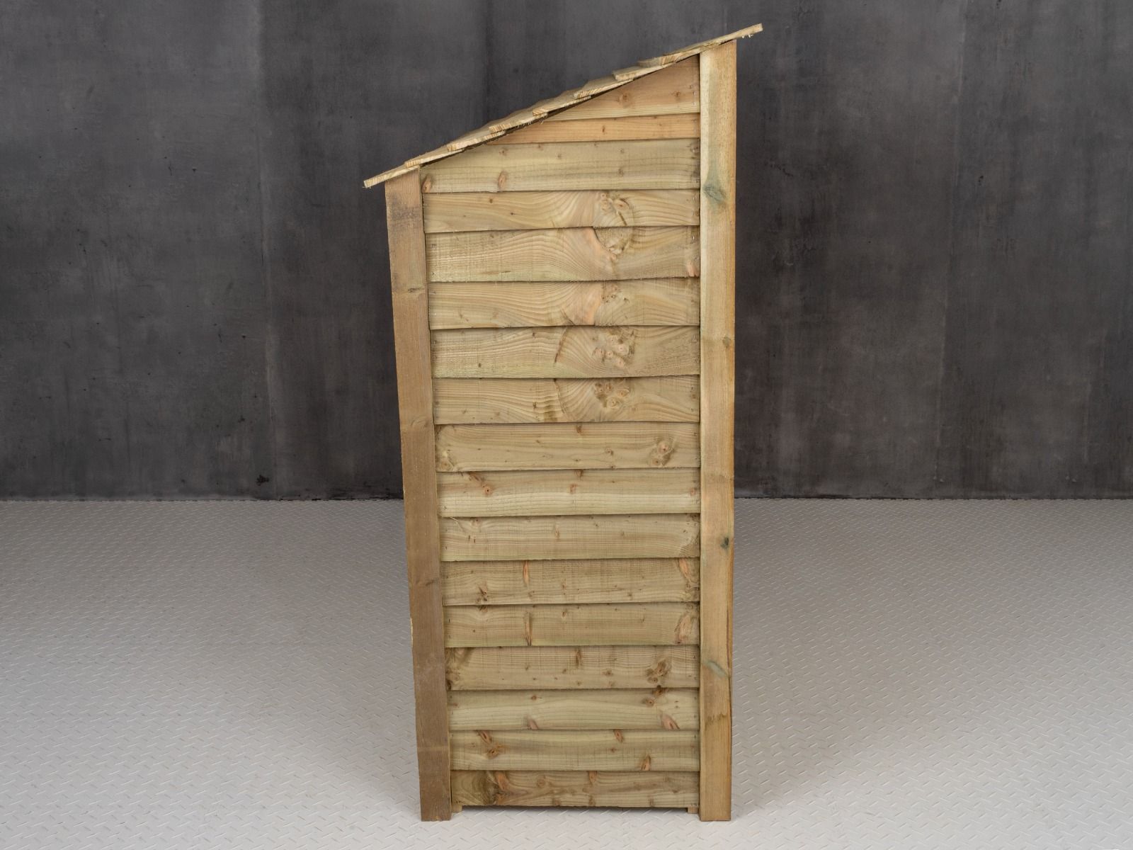 Wooden Log Store with Shelf W-227cm, H-126cm or 180cm, D-88cm