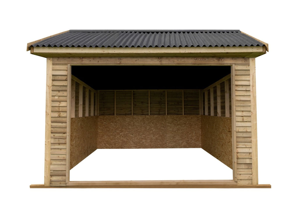 Animal Field Shelter V.6 Open Front/Apex Roof