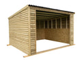 12ft x 12ft Open Front Mobile Animal Field Shelter V.2