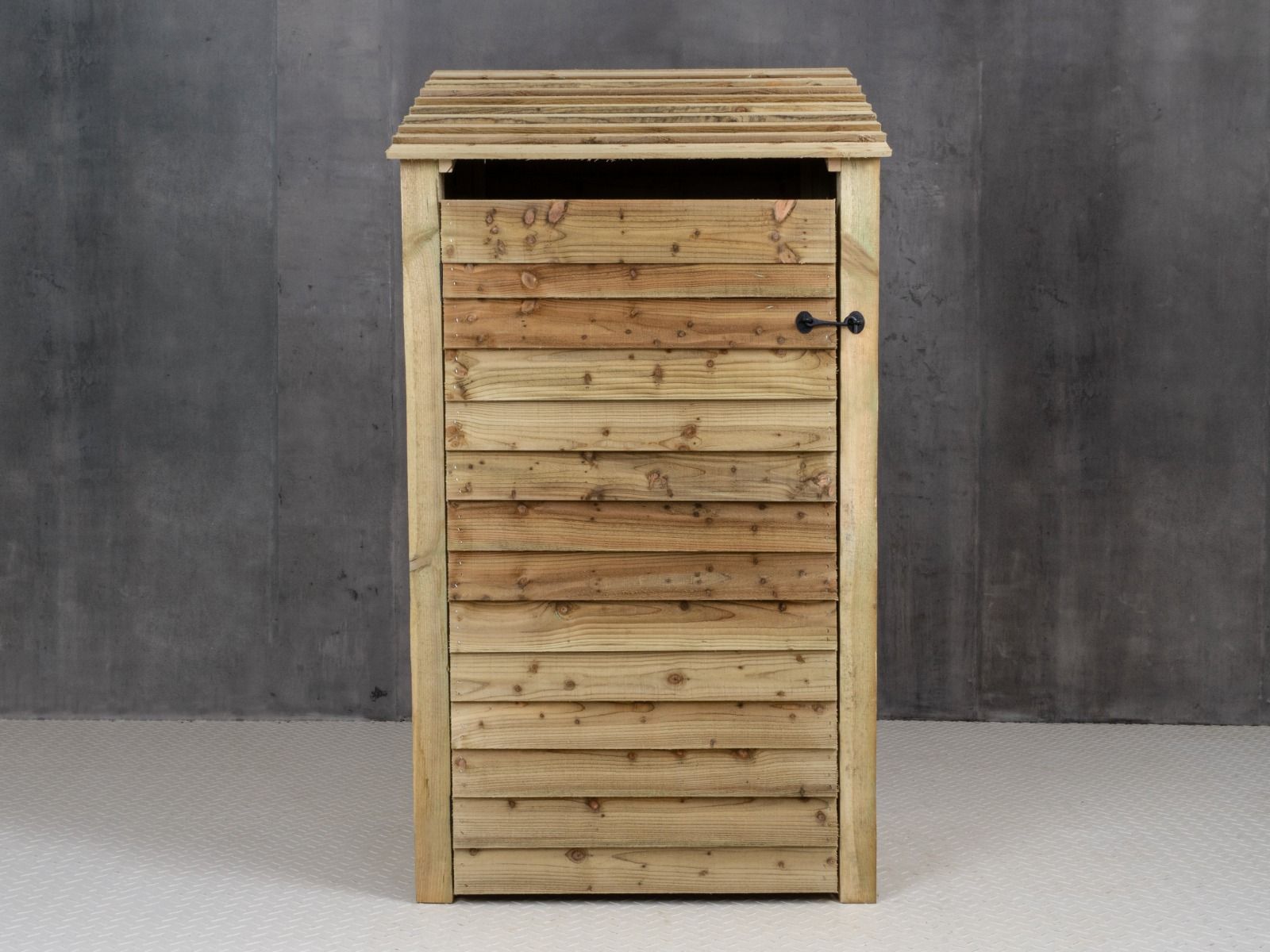 Wooden Log Store with Door and Shelf W-99cm, H-126cm Or 180cm, D-88cm