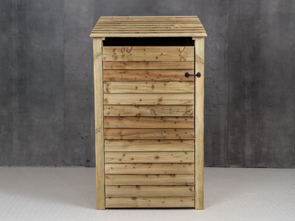 Wooden Log Store with Door W-99cm, H-126cm Or 180cm, D-88cm