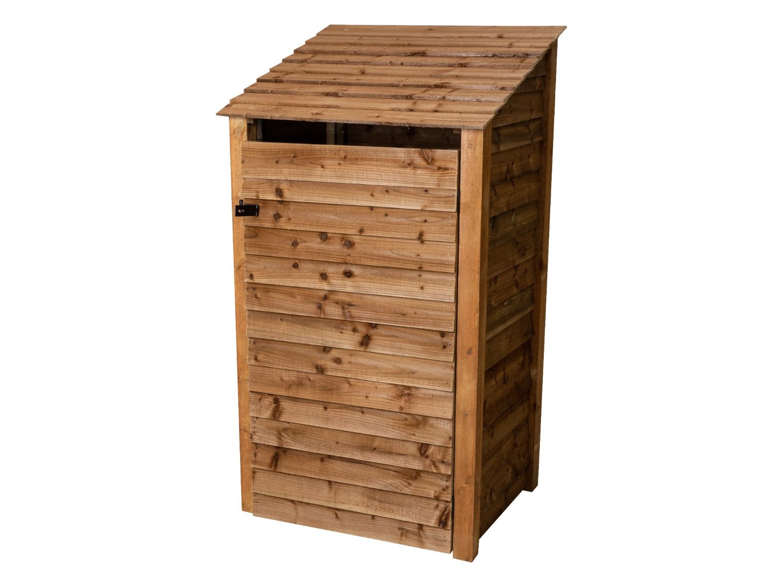 Wooden Garden Tool Storage W-99cm, H-126cm or 180cm, D-88cm - Brown Finish