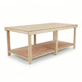 Wooden Workbench Eucalyptus Hardwood Top Depth-4ft