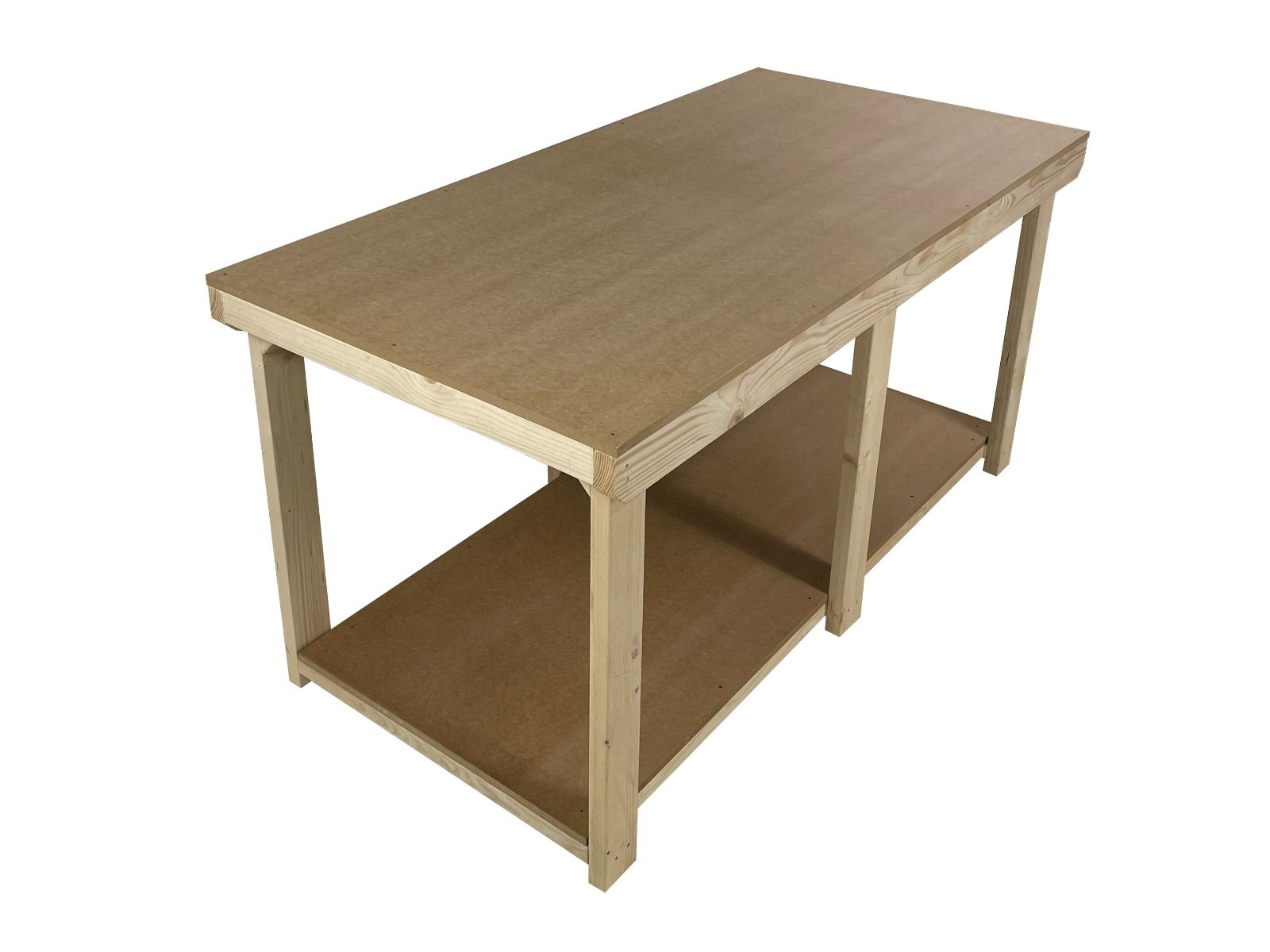 Wooden Workbench MDF Top Depth-4ft