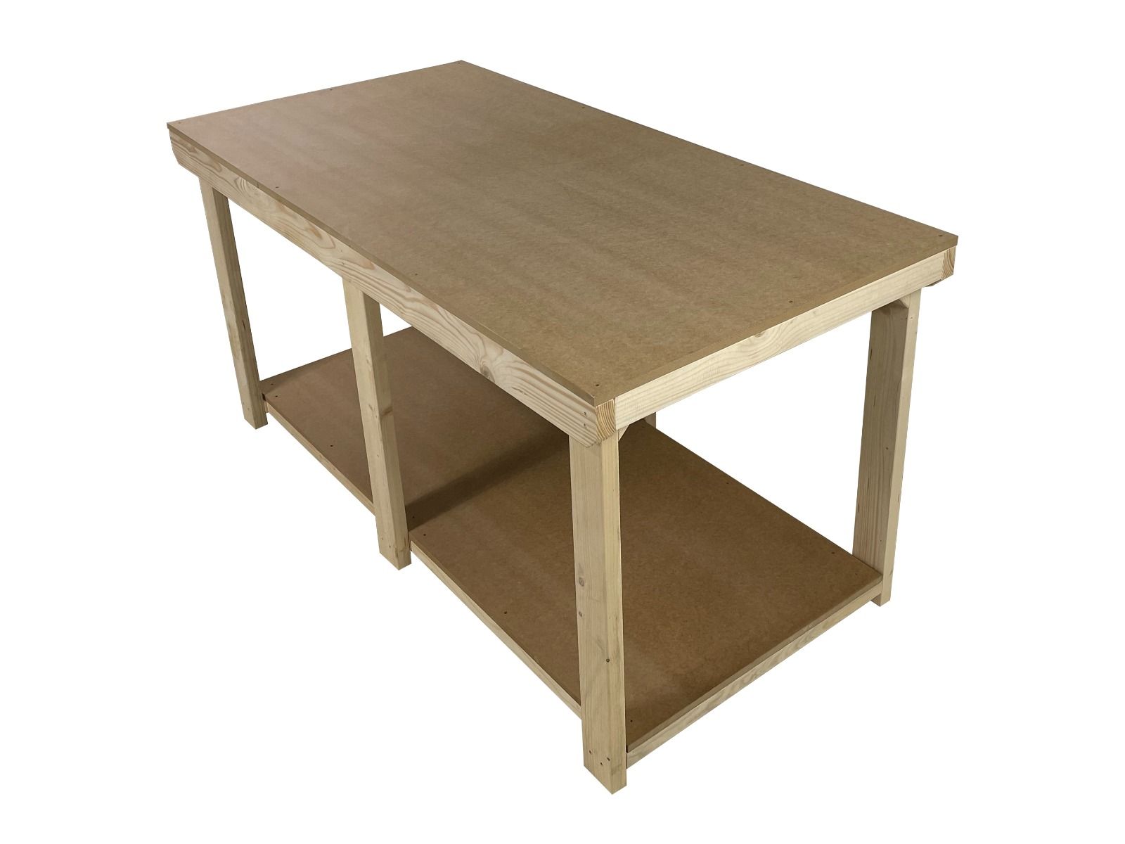 Wooden Workbench MDF Top Depth-3ft
