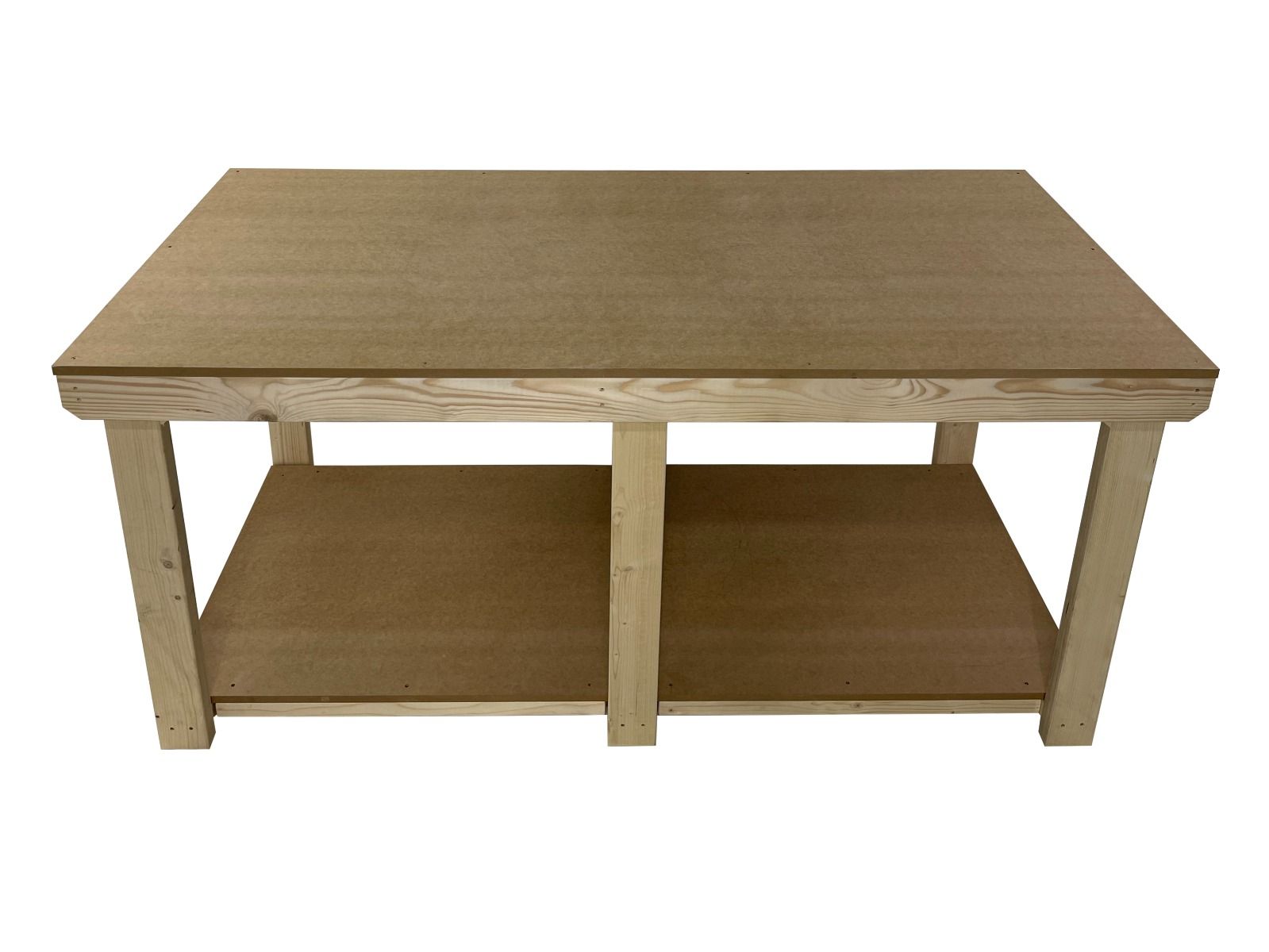 Wooden Workbench MDF Top Depth-3ft