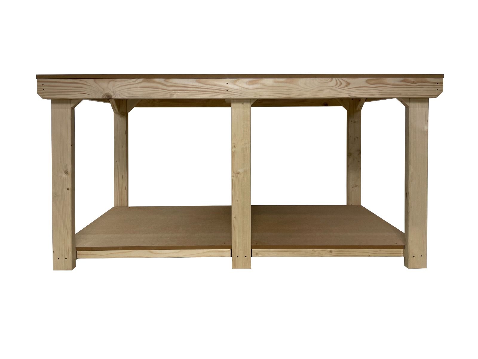 Wooden Workbench MDF Top Depth-4ft