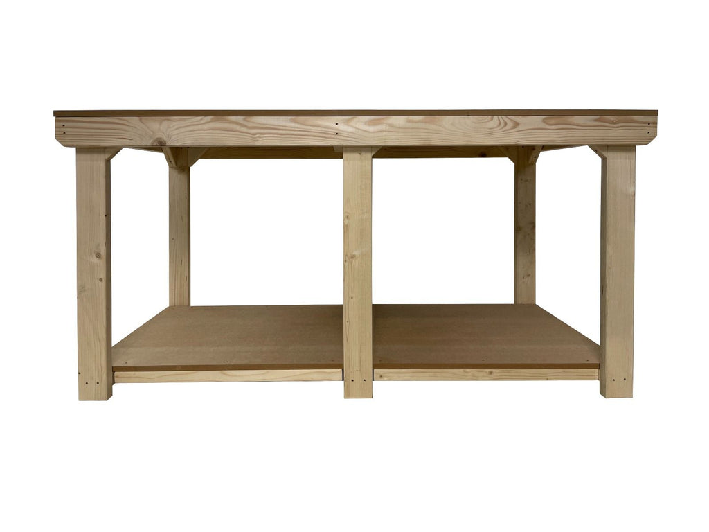 Wooden Workbench MDF Top Depth-3ft