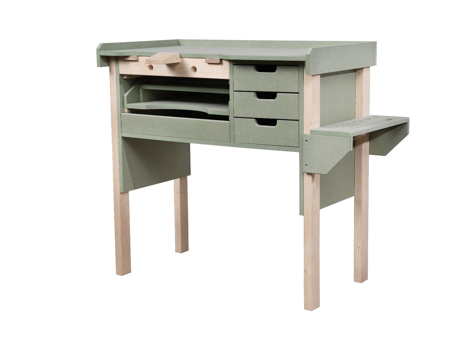 OpiFEX moisture resistant MDF top craftsman/jewellers workbench